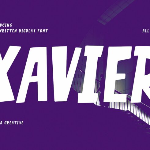 Xavier Handwritten Display Font cover image.