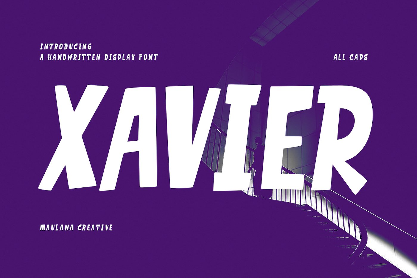 Xavier Handwritten Display Font cover image.