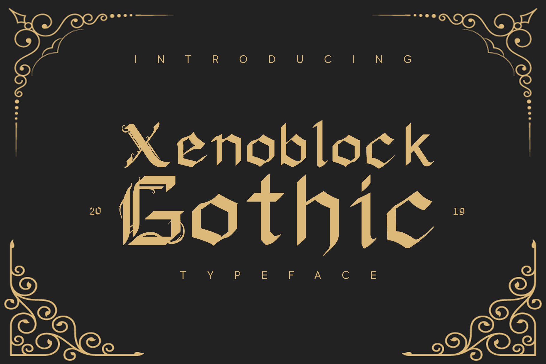 Xenoblock Gothic Typeface cover image.