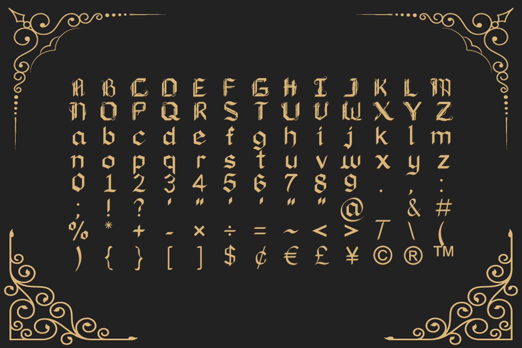 Xenoblock Gothic Typeface preview image.