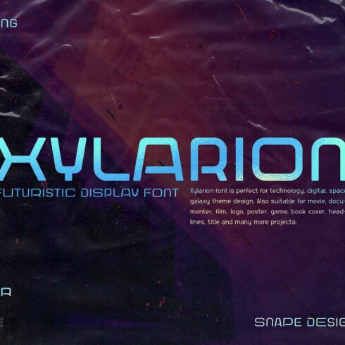 Xylarion – Futuristic Font cover image.