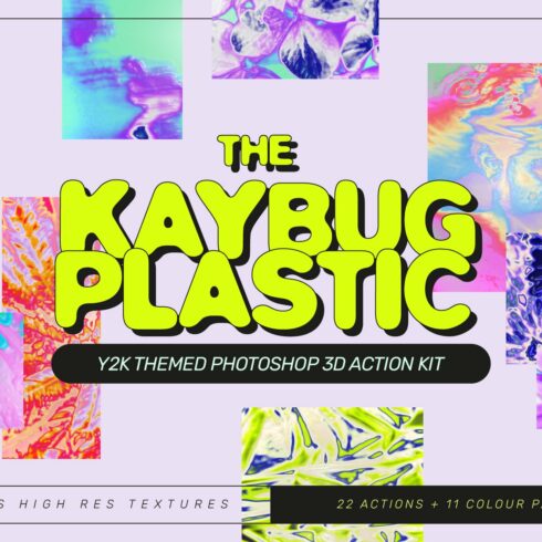 Y2K Textures PSD Action Kit + Bonuscover image.