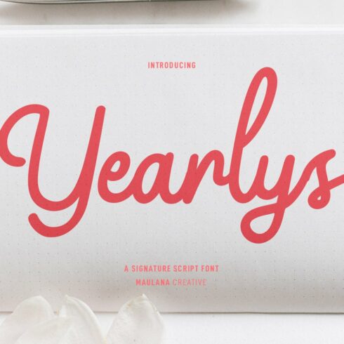 Yearlys Retro Script Font cover image.