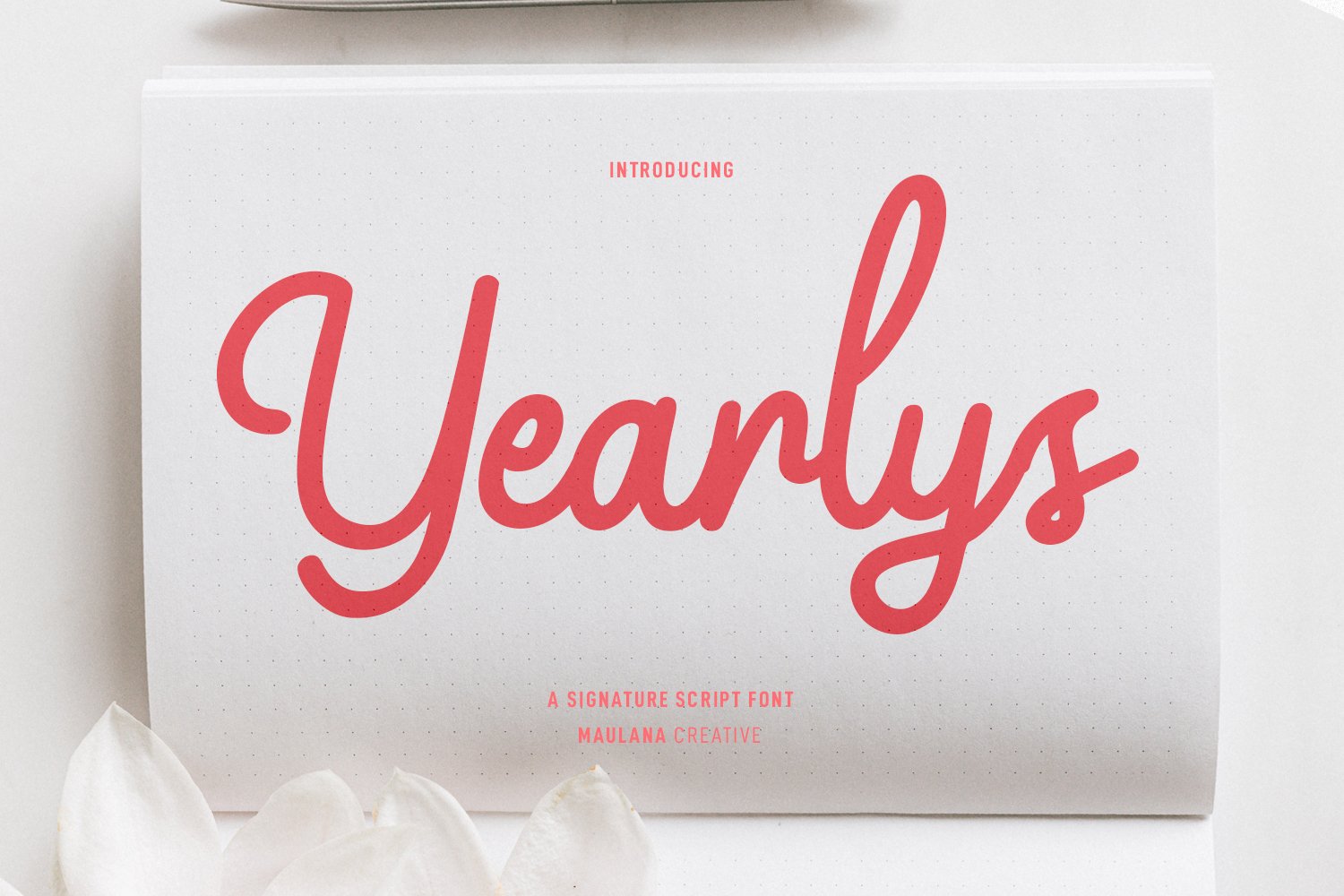 Yearlys Retro Script Font cover image.