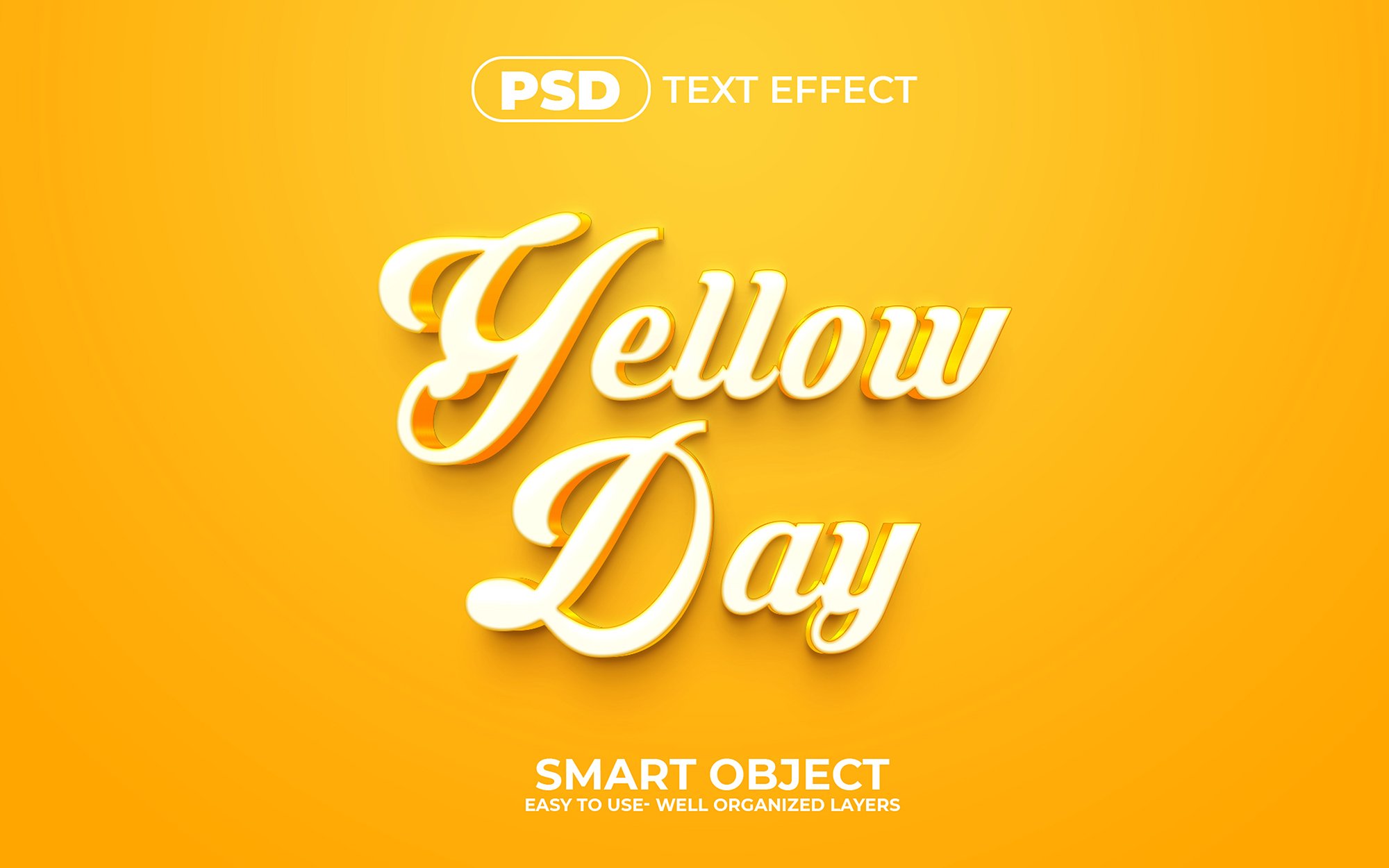 A yellow background with the words yellow day.