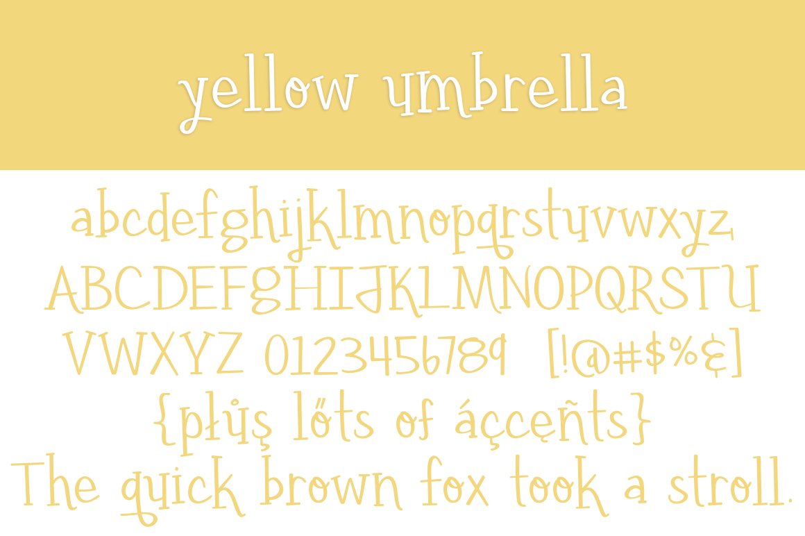 Yellow Umbrella preview image.