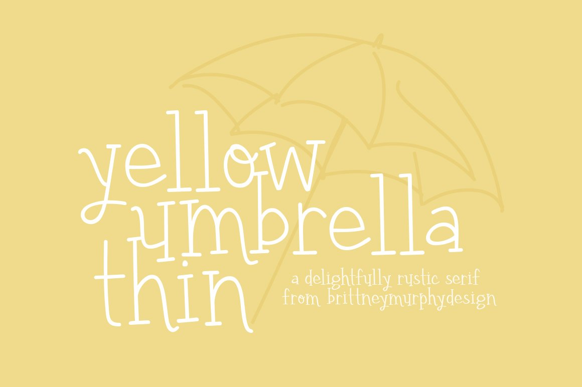 Yellow Umbrella Thin cover image.