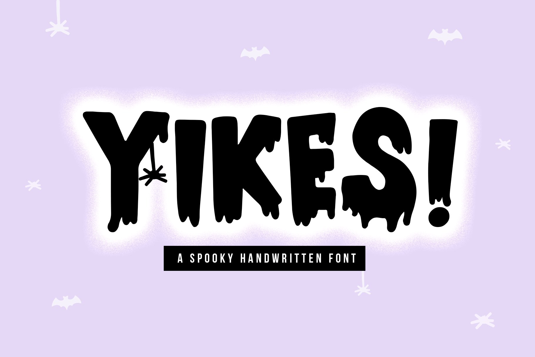 Yikes | Dripping Halloween Font cover image.
