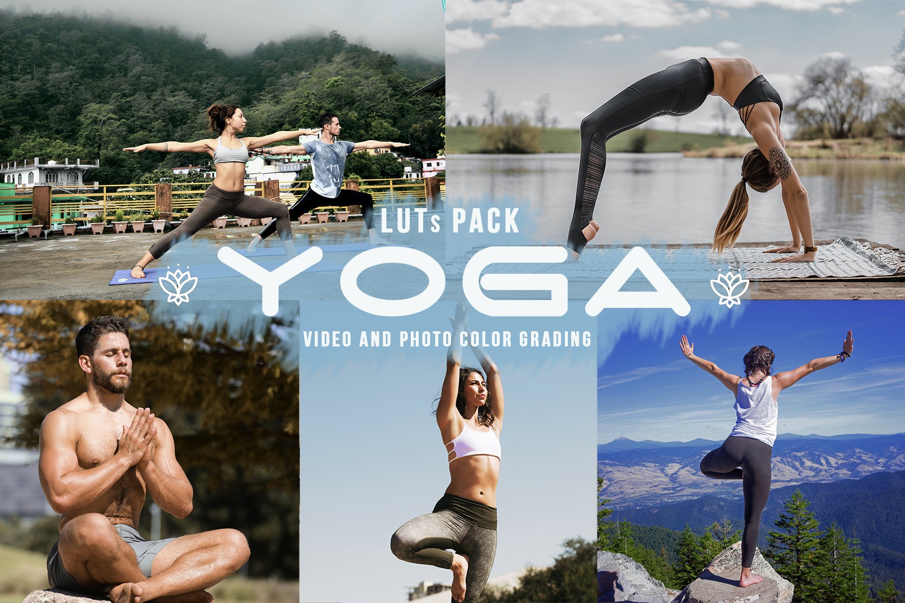 Yoga LUTs | 11 Yoga looks for videocover image.