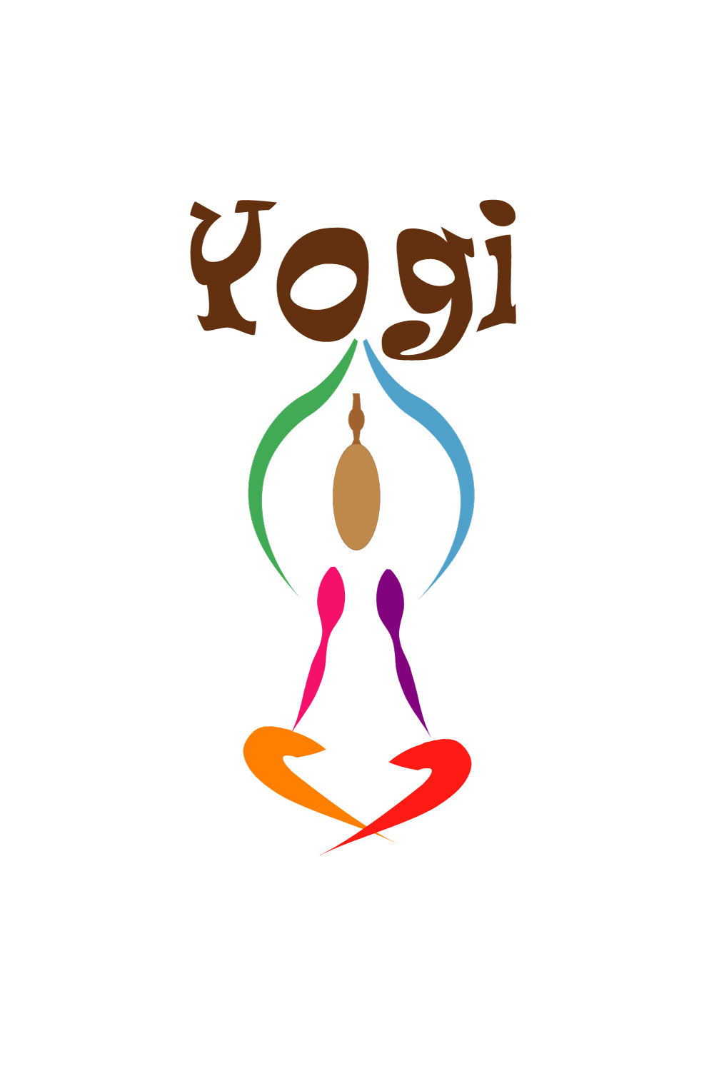 Yogi - TShirt Print Design pinterest preview image.