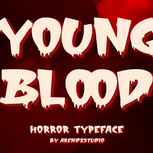 Young Blood - Horror Typeface cover image.