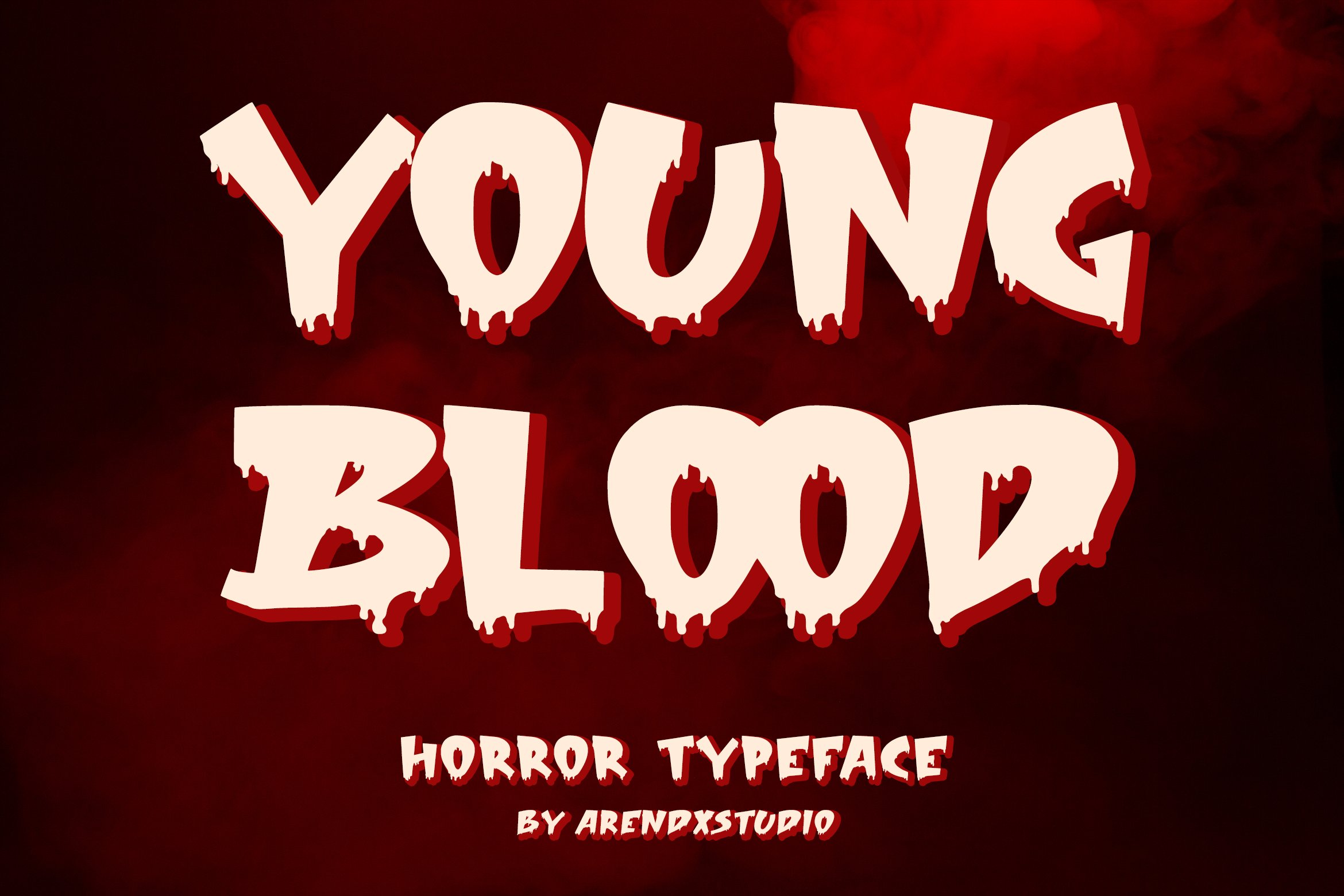 Young Blood - Horror Typeface cover image.