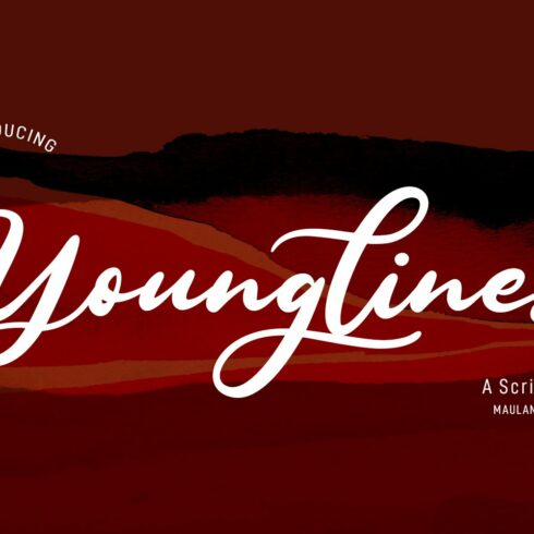 Younglines Script Font cover image.