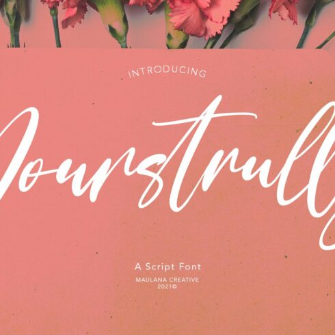 Yourstrully Script Font cover image.