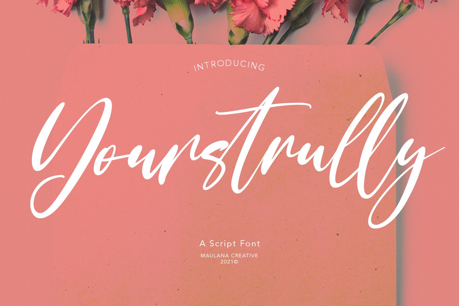 Yourstrully Script Font cover image.