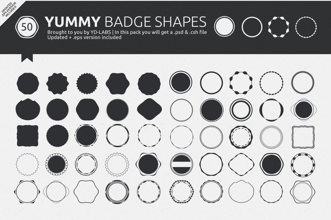 Yummy Badge Shapescover image.