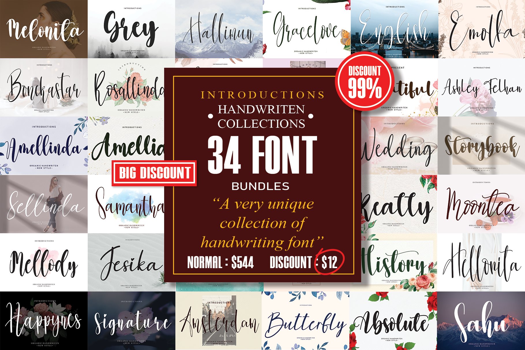 Bundles Script font Collections cover image.