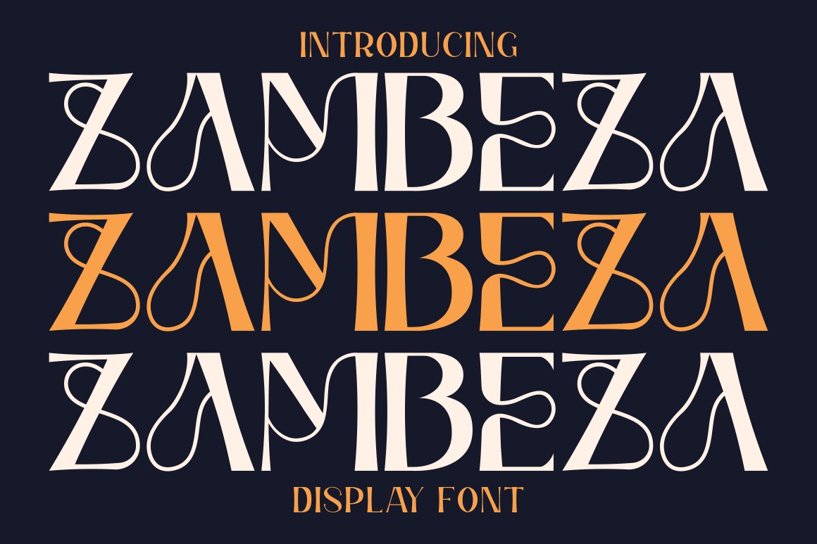 Zambeza - Display Fontcover image.