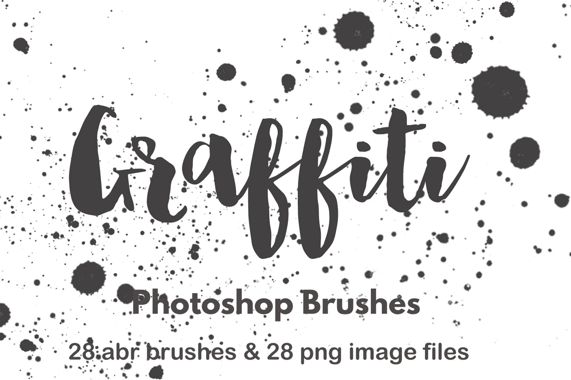 Paint splatter photoshop brush setpreview image.