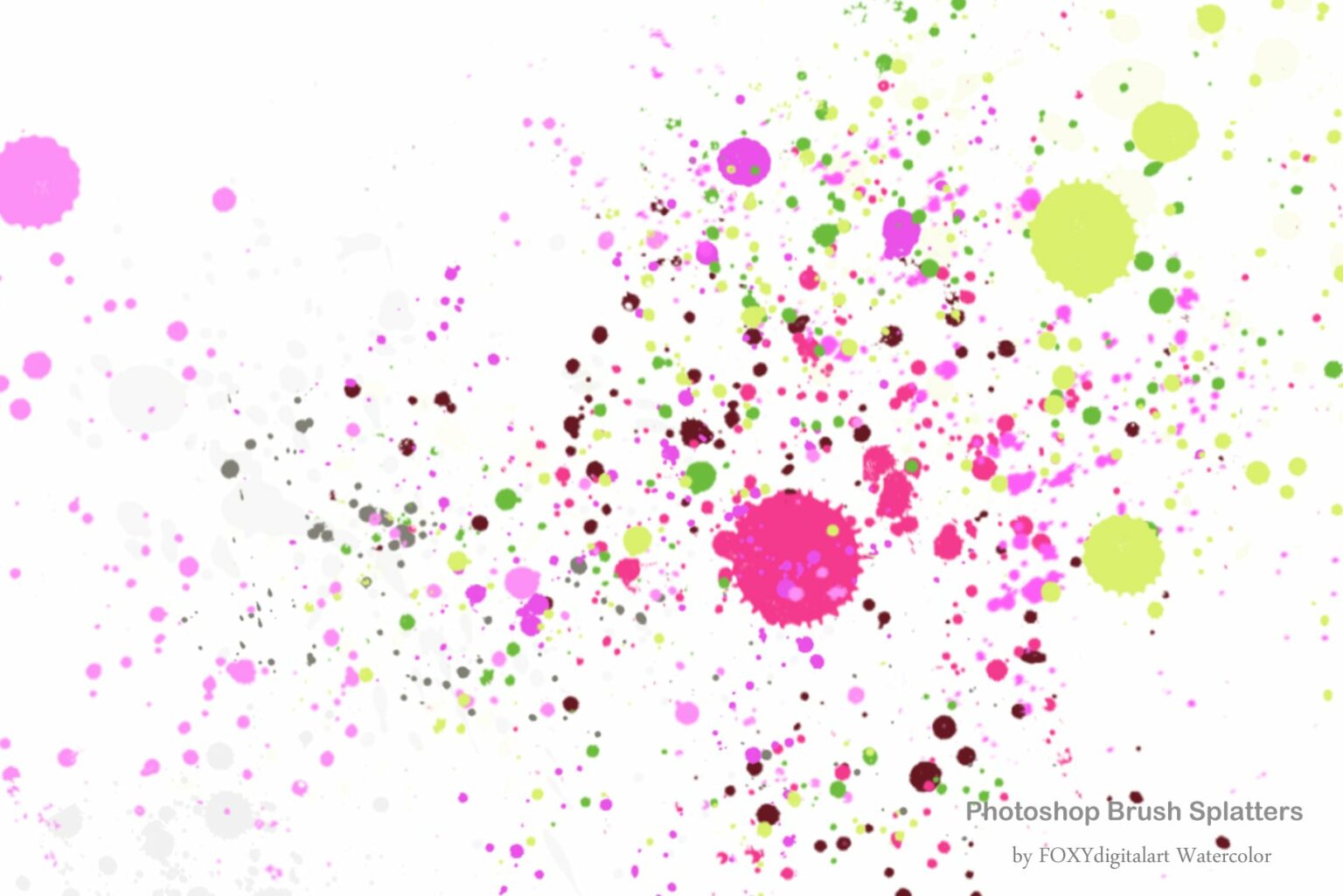 Paint Splatter Brush Set MasterBundles