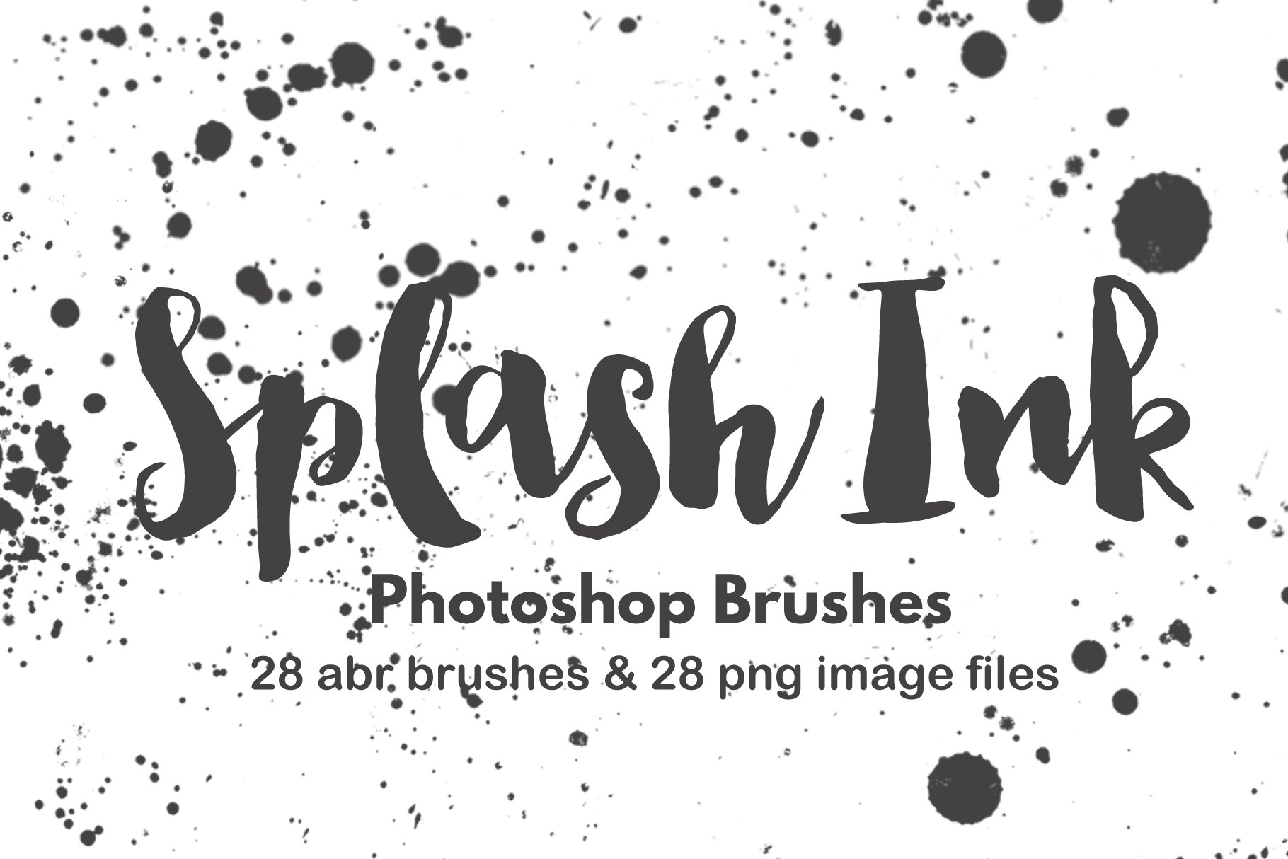 Grunge paint splatter brush setpreview image.