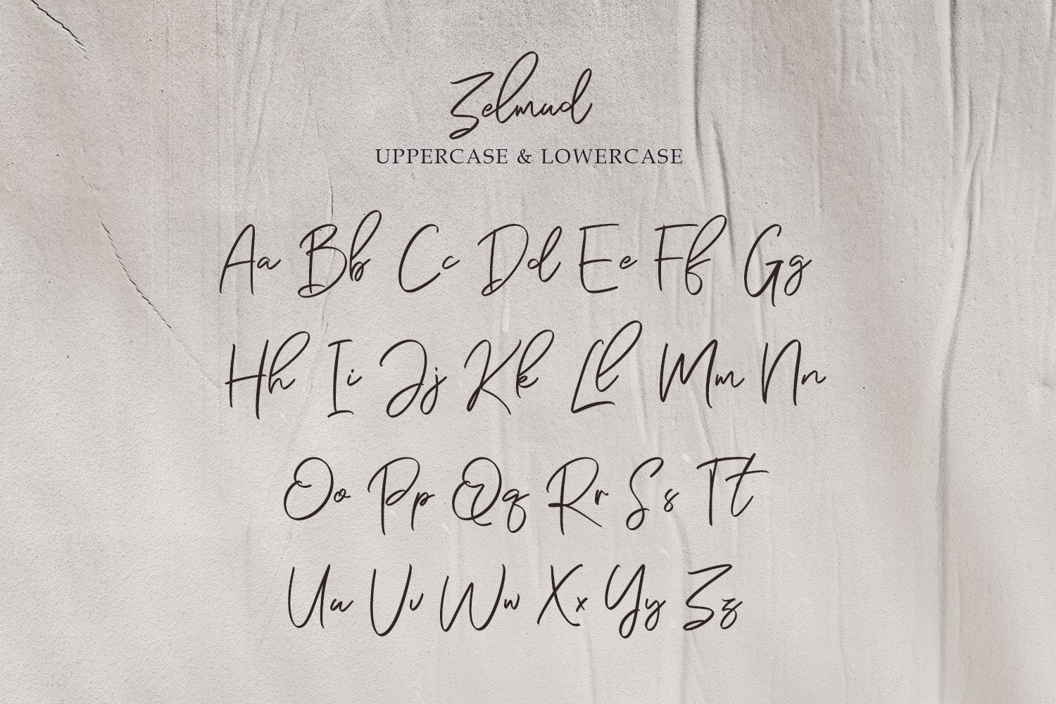 zelmud authentic script font 5 444