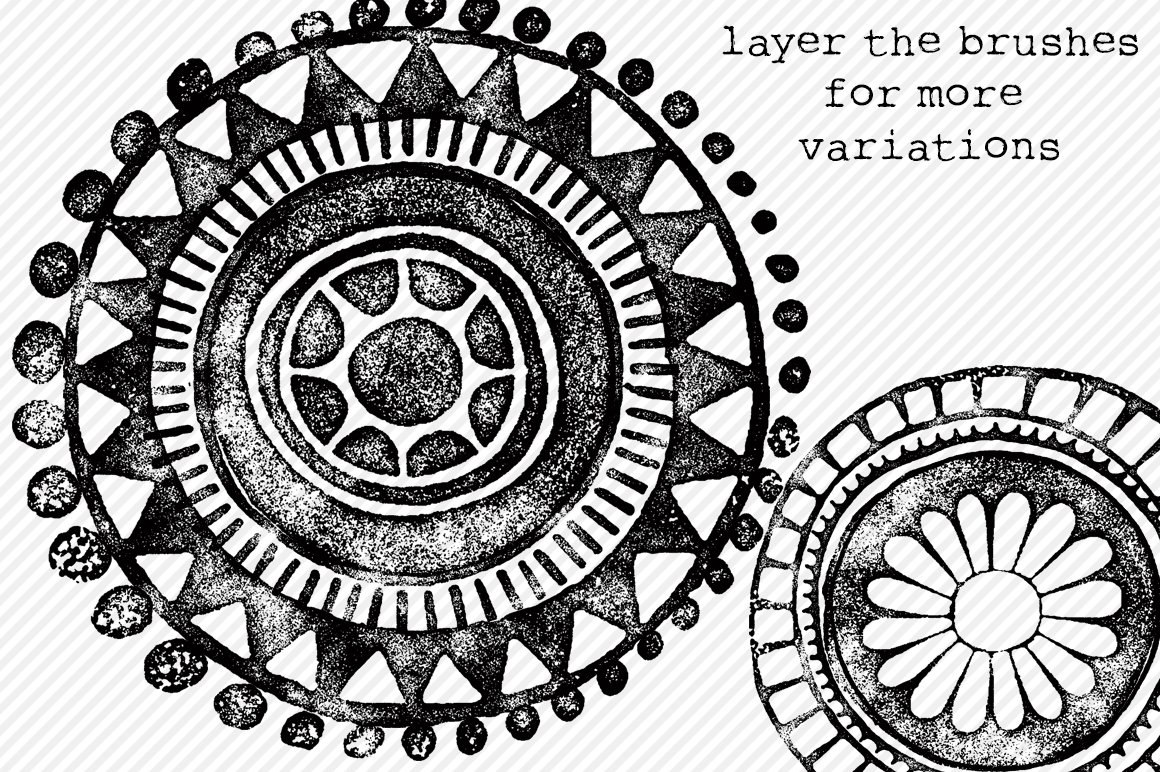 Zentangle Inspired Brushes/Stamps 2preview image.