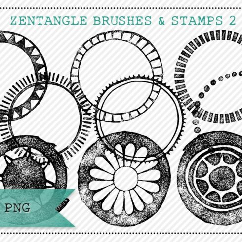 Zentangle Inspired Brushes/Stamps 2cover image.