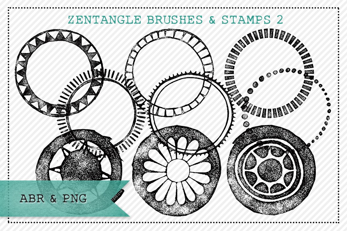 Zentangle Inspired Brushes/Stamps 2cover image.