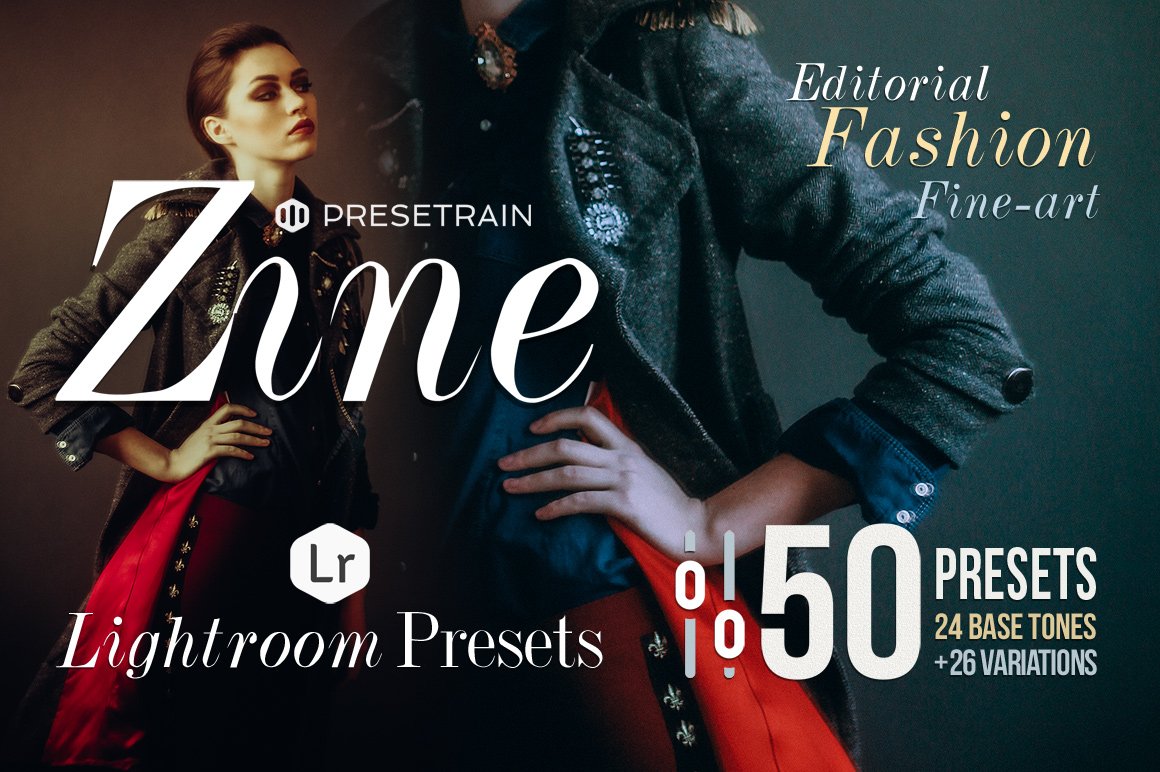 Zine - 50 Fashion Lightroom Presetscover image.