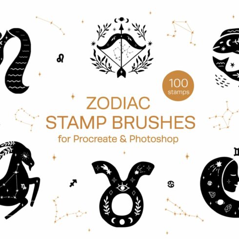 Zodiac Stamp Brushes for Procreatecover image.
