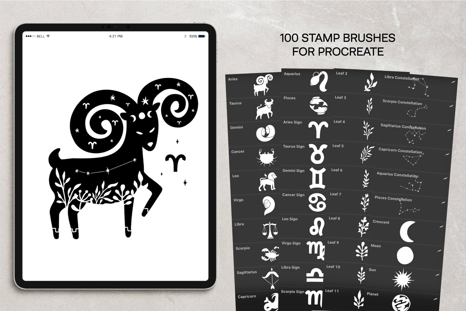 zodiac stamp brushes preview4 535