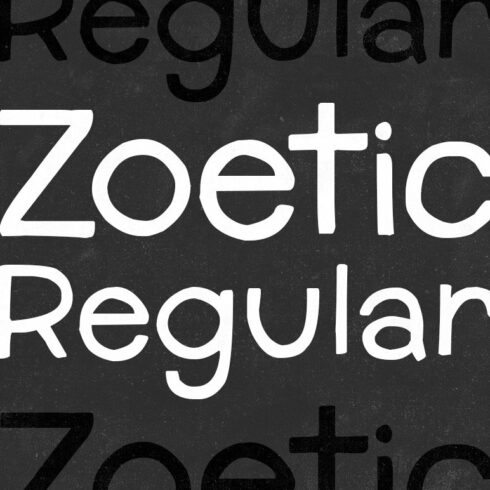 Zoetic Regular cover image.