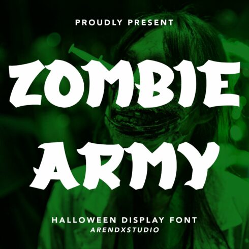 Zombie Army - Halloween Display Font cover image.