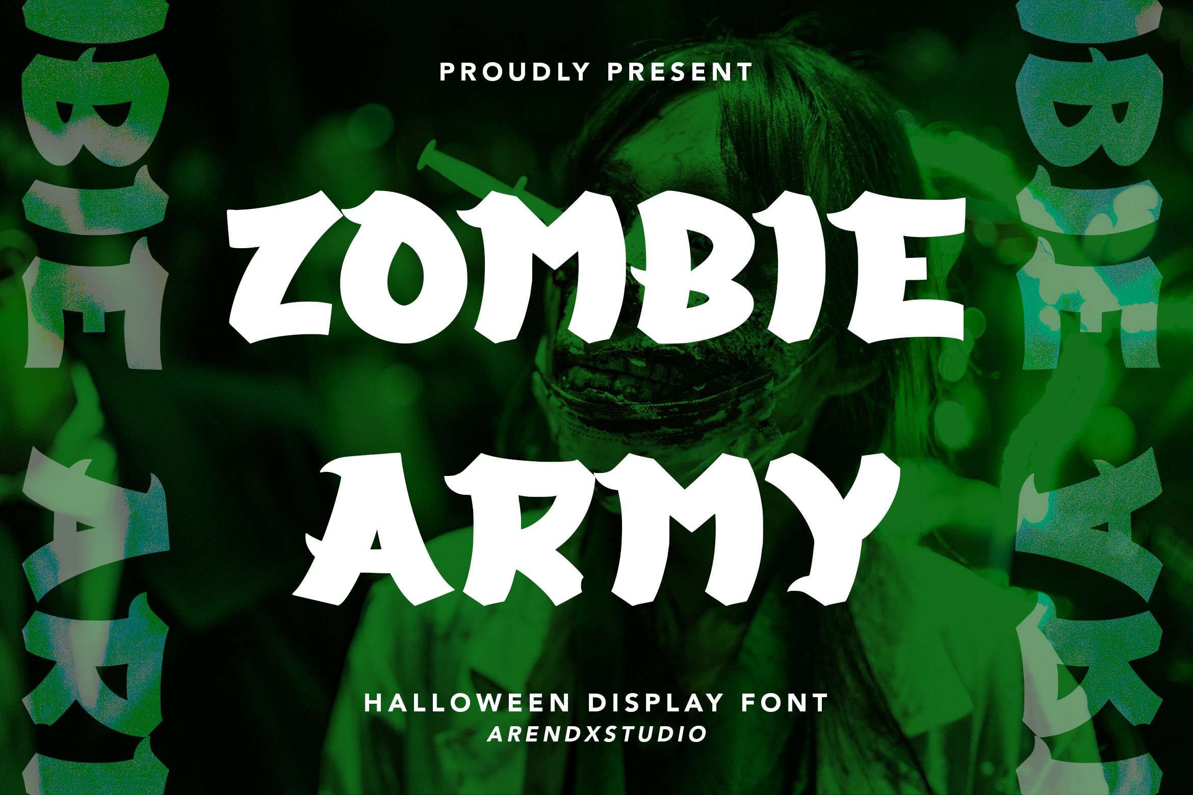 Zombie Army - Halloween Display Font cover image.