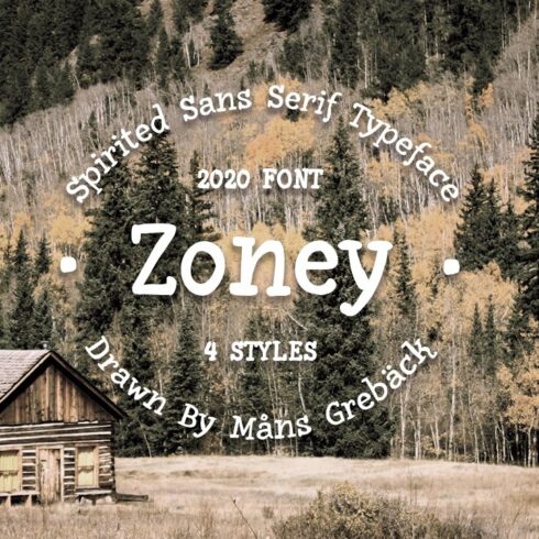 Zoney — Rustic Handmade Typeface cover image.