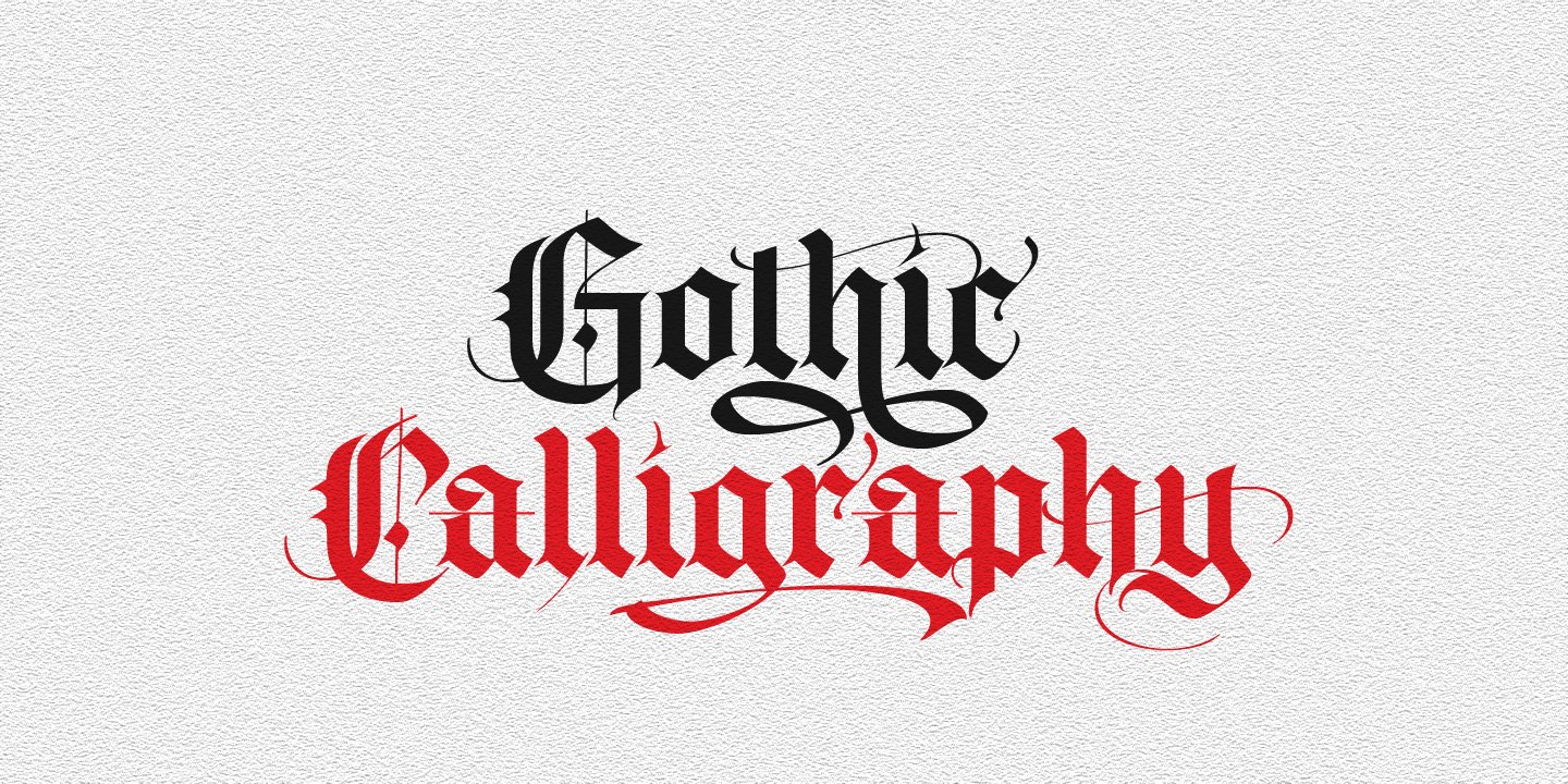 Zouk - Gothic Calligraphy preview image.