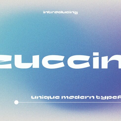 Zuccini - Unique Modern Typeface cover image.