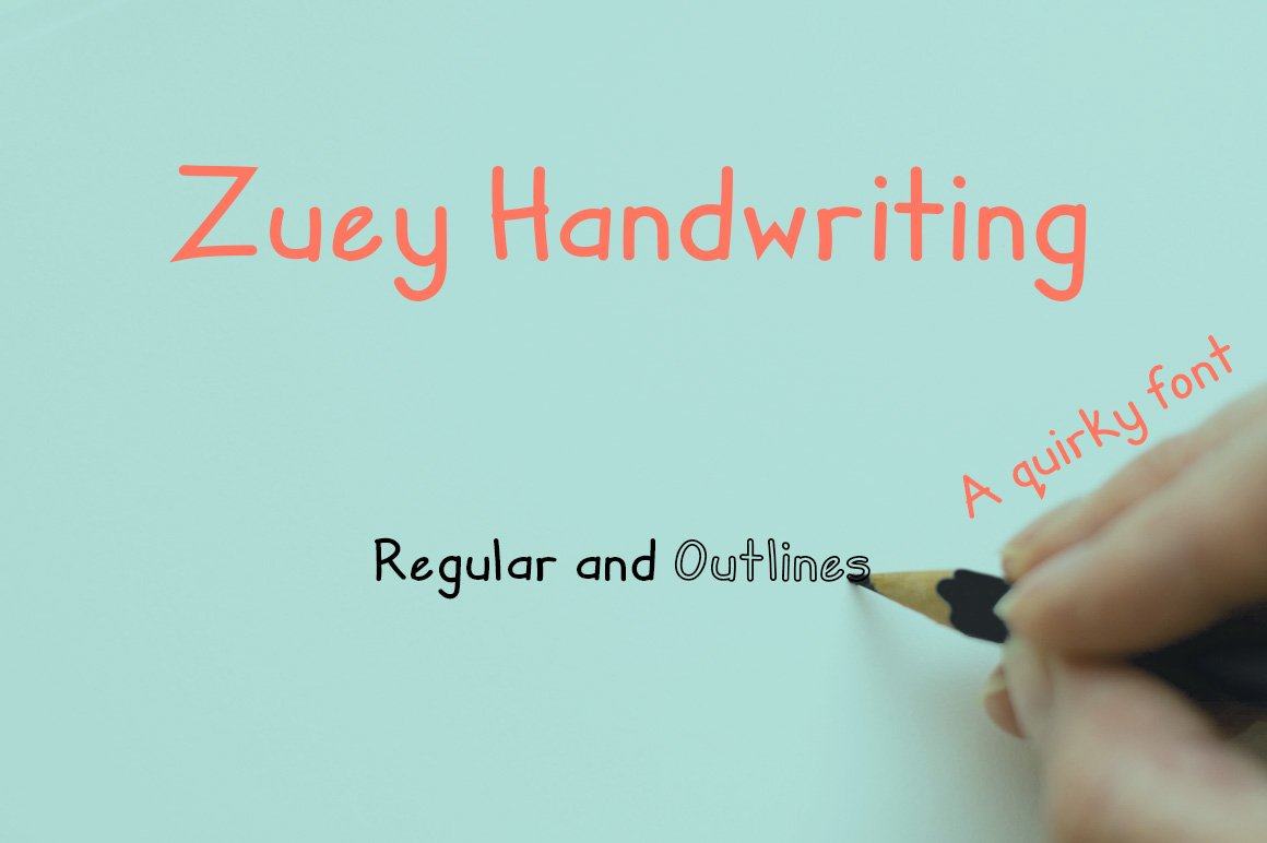Zuey Handwriting Typeface cover image.