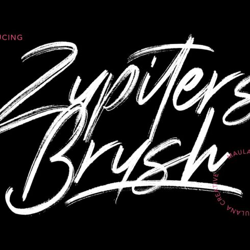 Zupiters Brush Font cover image.