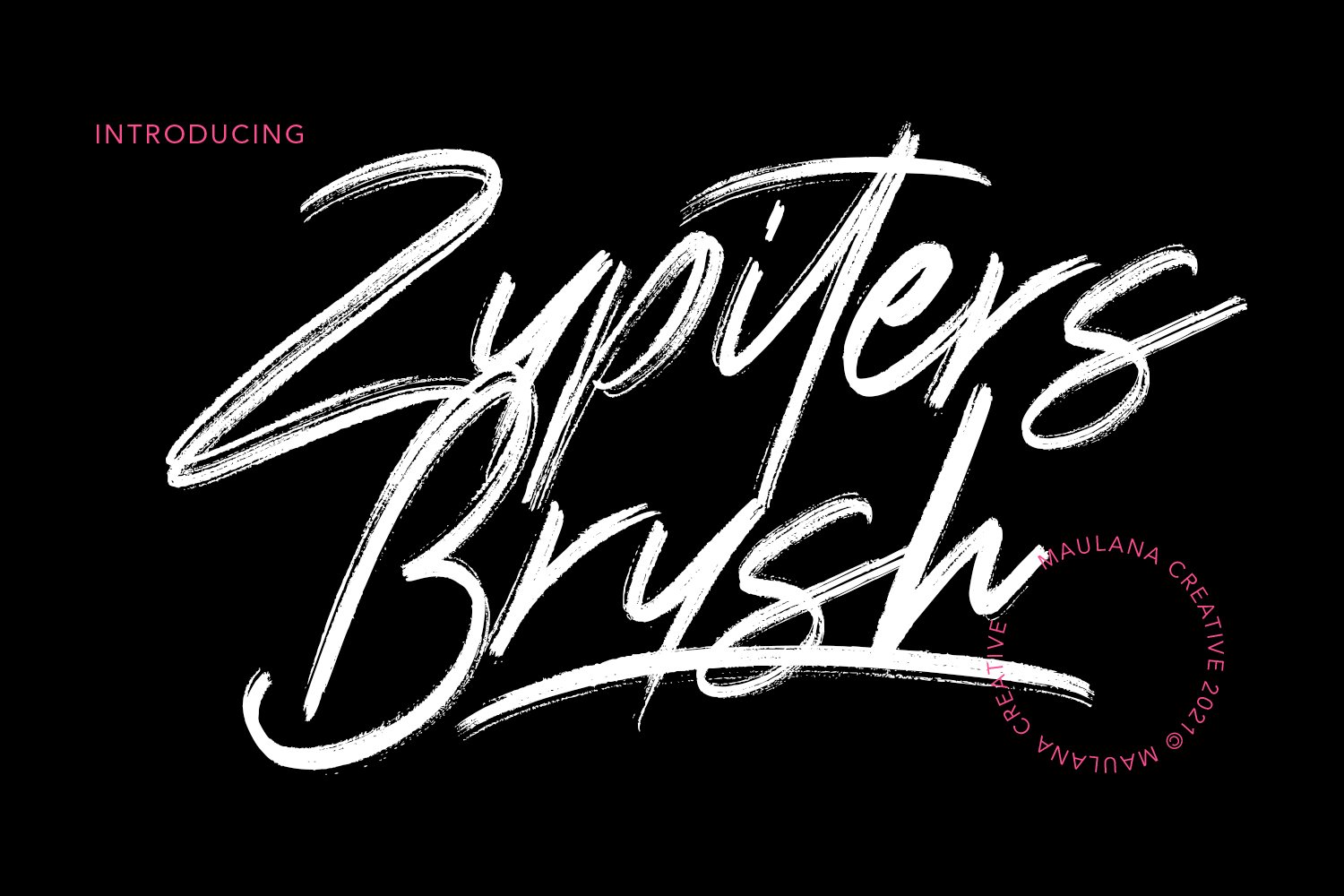 Zupiters Brush Font cover image.