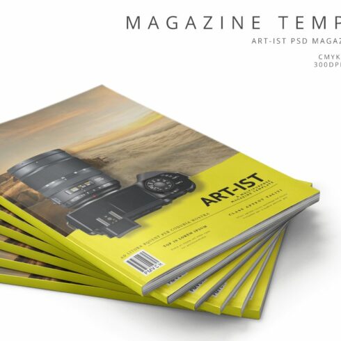 Art-ist Magazine Template Vol.25 cover image.