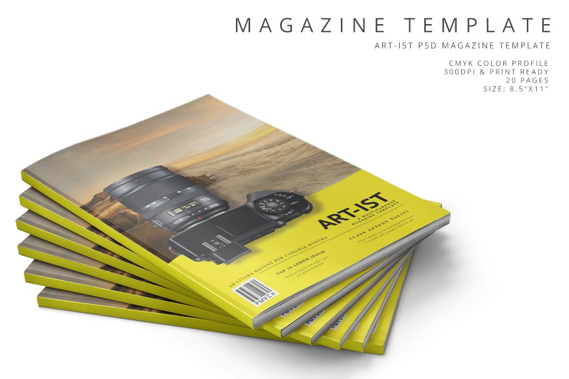 Art-ist Magazine Template Vol.25 cover image.