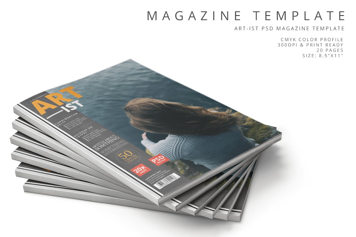 Art-ist Magazine Template Vol.11 cover image.