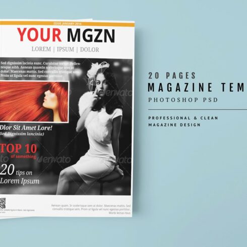 Magazine Template 28 cover image.