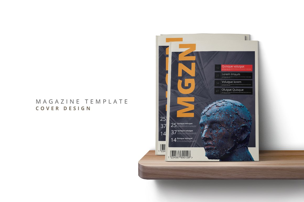 Magazine Template 60 preview image.