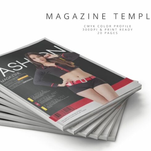 Magazine Template 62 cover image.