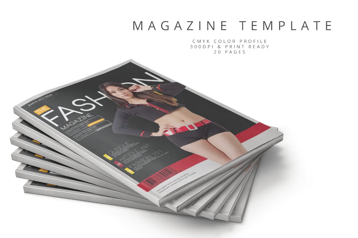 Magazine Template 62 cover image.