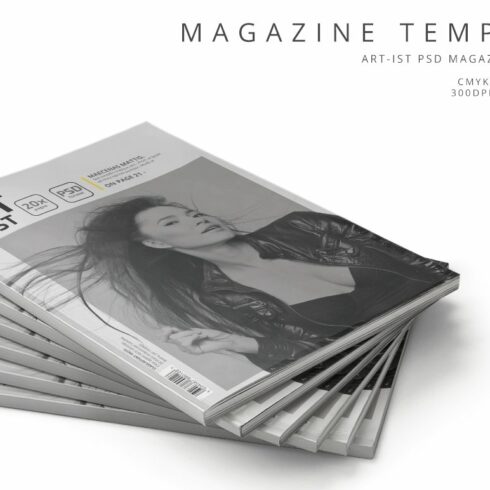 Art-ist Magazine Template Vol.5 cover image.