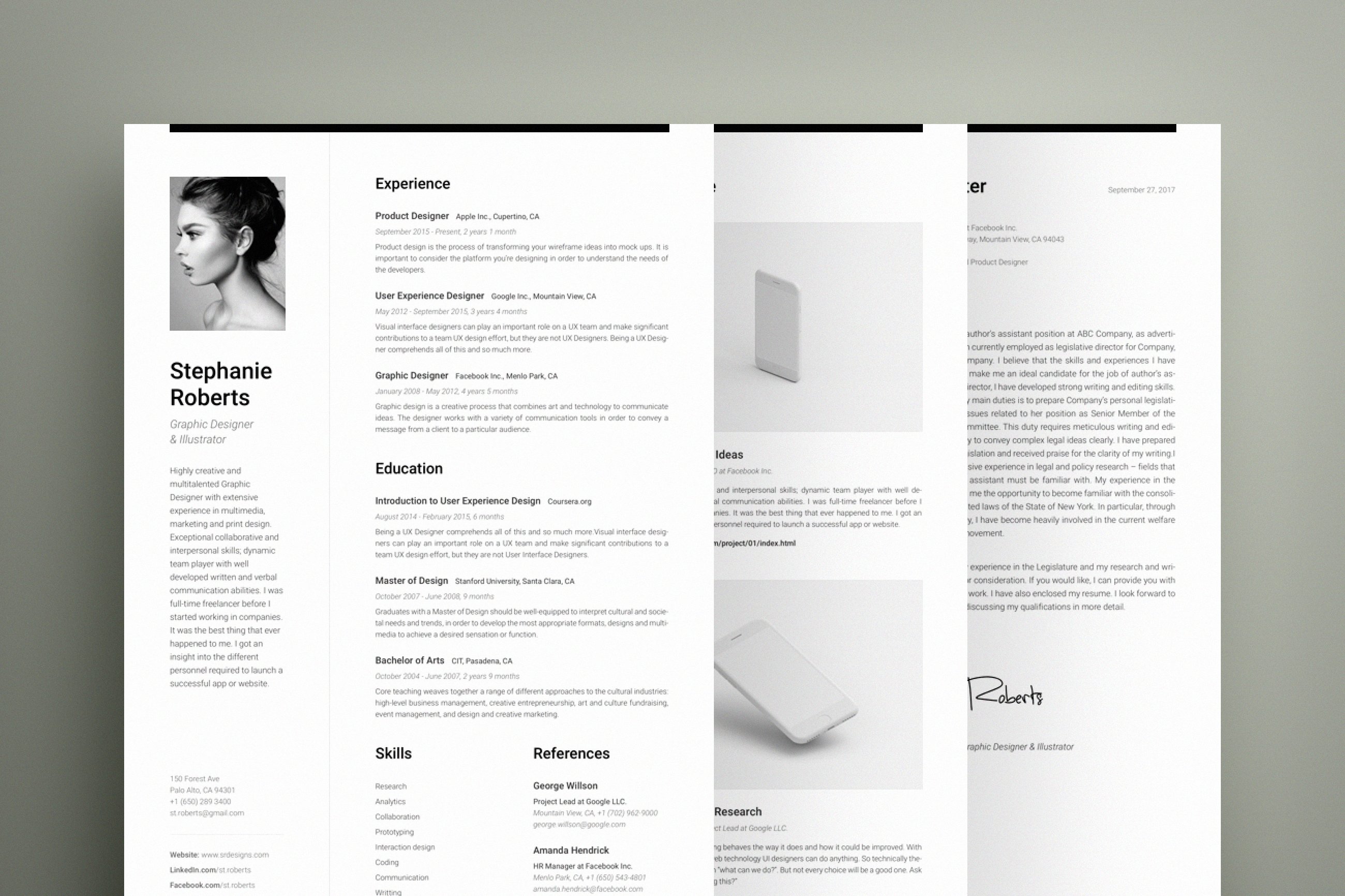 Resume & CV 1 Vertical A preview image.